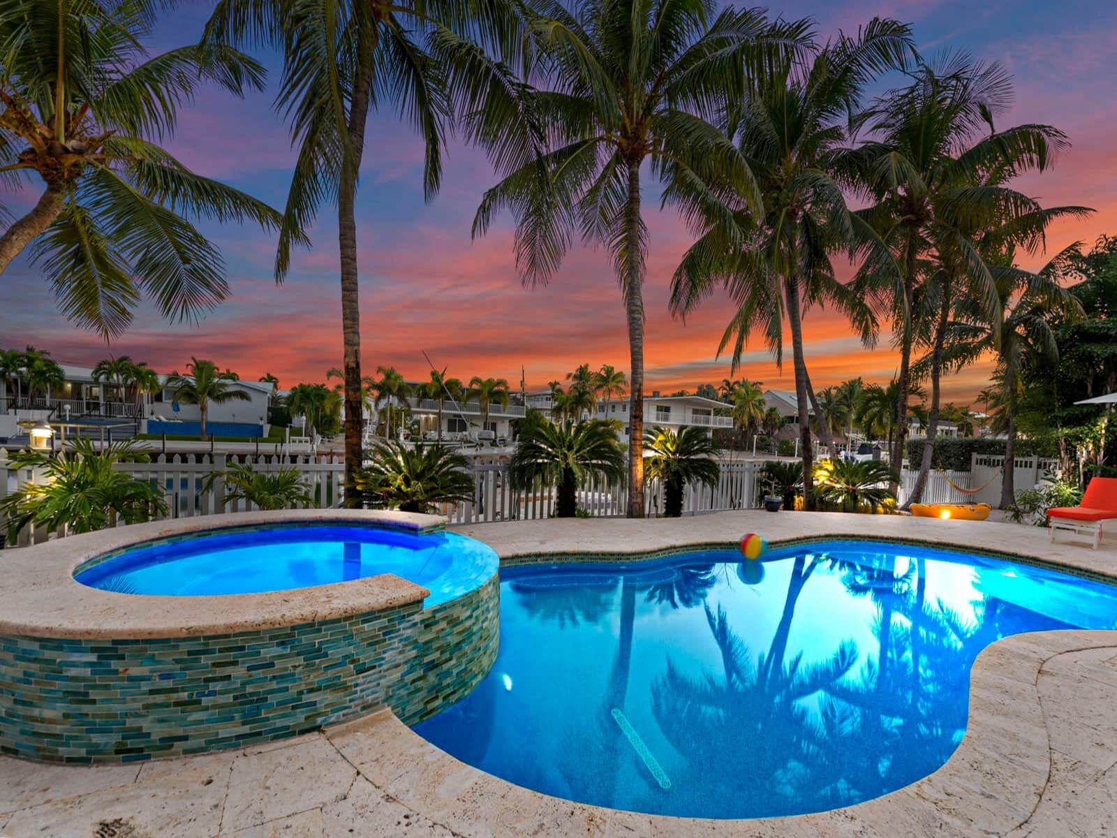 Et oppvarmet basseng