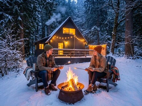 Hike/Fish in the Northern Cascades, stay in a designer luxe Scandi cabin