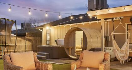 Private Spa Estate: Hot Tub, Sauna, Cold Plunge + Game Room | 3BR Sleeps 8