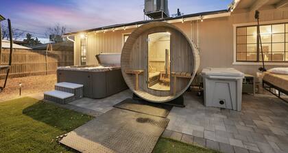 Private Spa Estate: Hot Tub, Sauna, Cold Plunge + Game Room | 3BR Sleeps 8