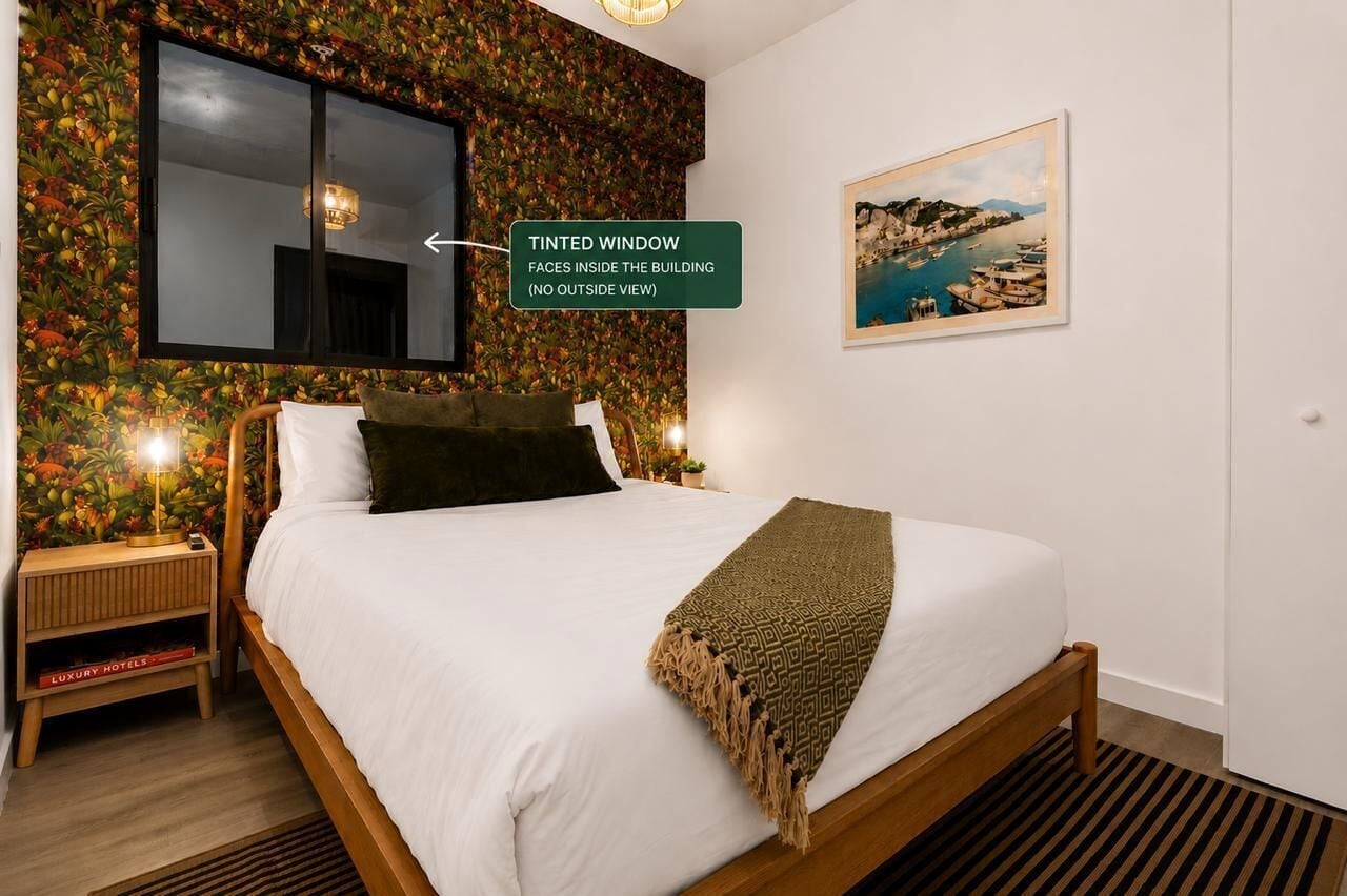 Interior 1 Bedroom without Window | Free WiFi