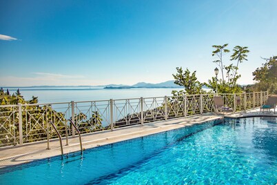 Villa Fantasia Corfu – Sea Views, Pool, Aircon, Parking