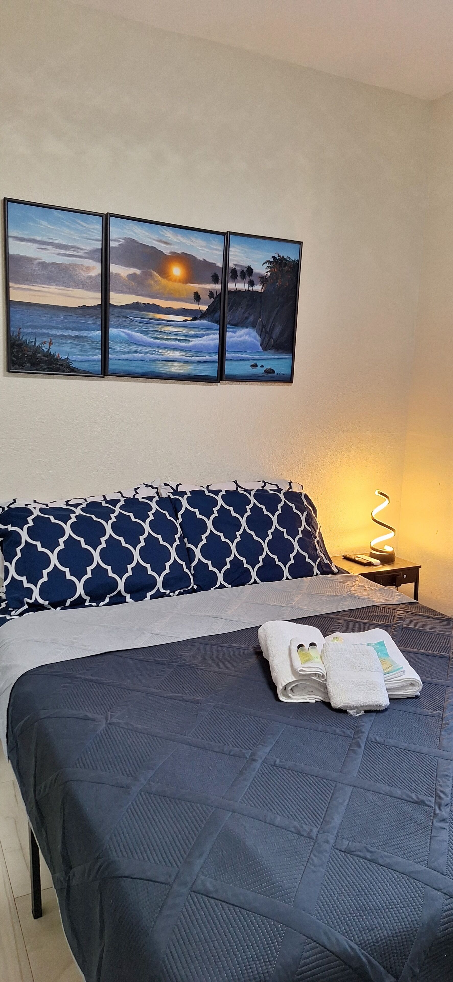 Iron/ironing board, WiFi, bed sheets