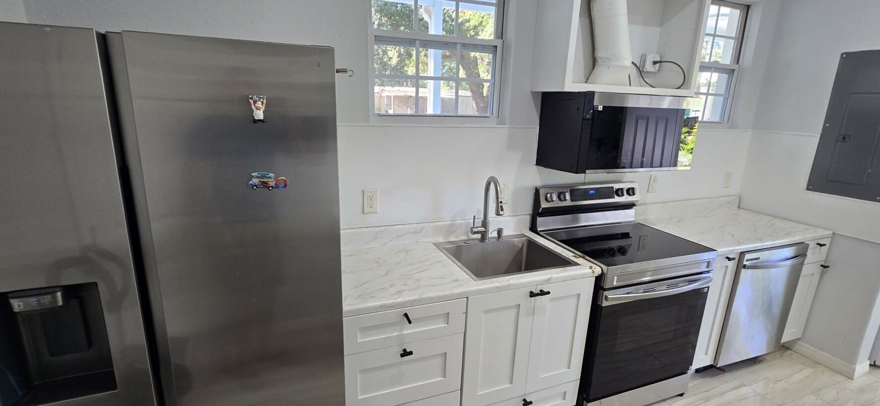 Microwave, oven, stovetop