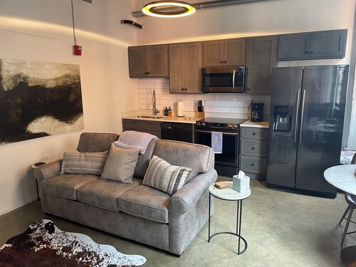 City View 1-King bed 1-bath with 1-queen sofa couch Condo in Downtown Knoxville