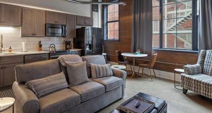 City View 1-King bed 1-bath with 1-queen sofa couch Condo in Downtown Knoxville
