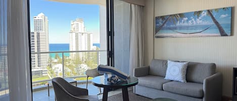 Studio Suite, quang cảnh bãi biển | Khu phòng khách