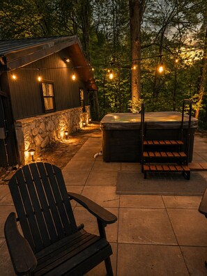 Terrace/patio - Single Level Luxe Mtn Home w/Arcade, Hot Tub, Fire Pit and Grill (Gatlinburg)