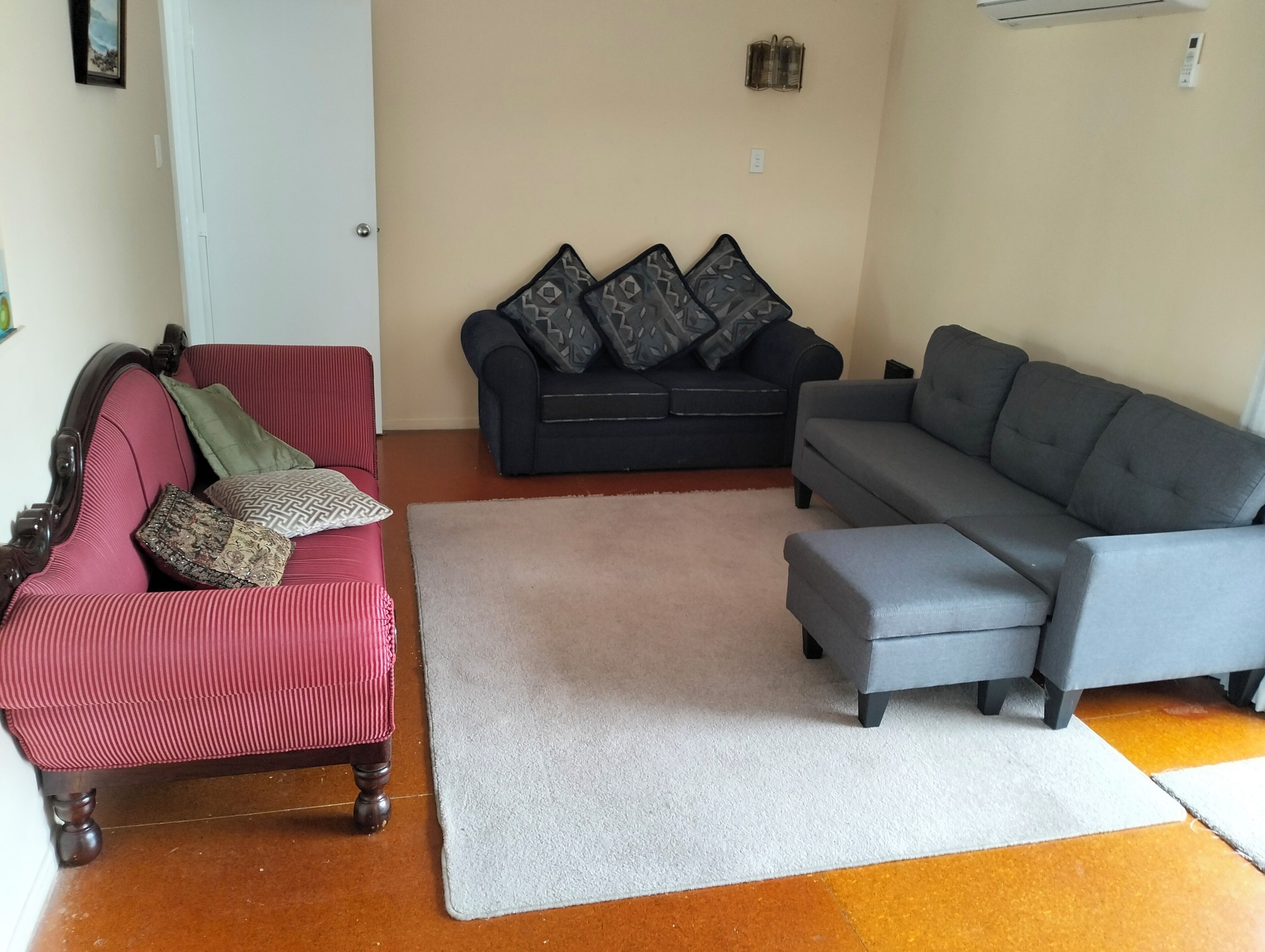 TV, DVD player, stereo