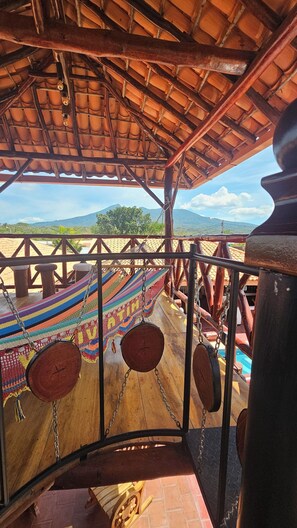 Terrace/patio - Vacation home in Granada with views of the Mombacho volcano (Granada)