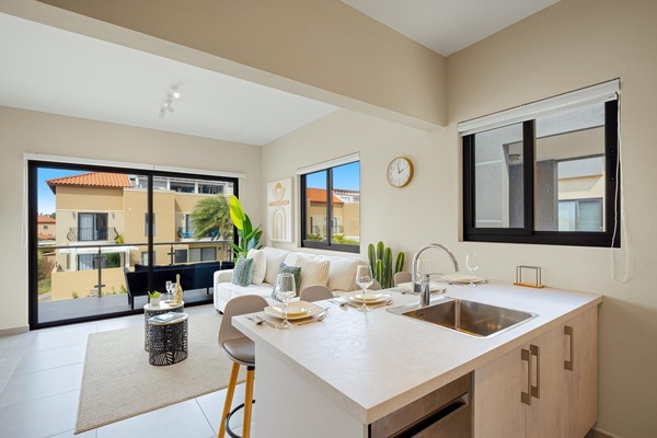 Modern comfort meets vacation bliss. From the cozy sofa to the sleek breakfast bar, this property is designed for ultimate relaxation.