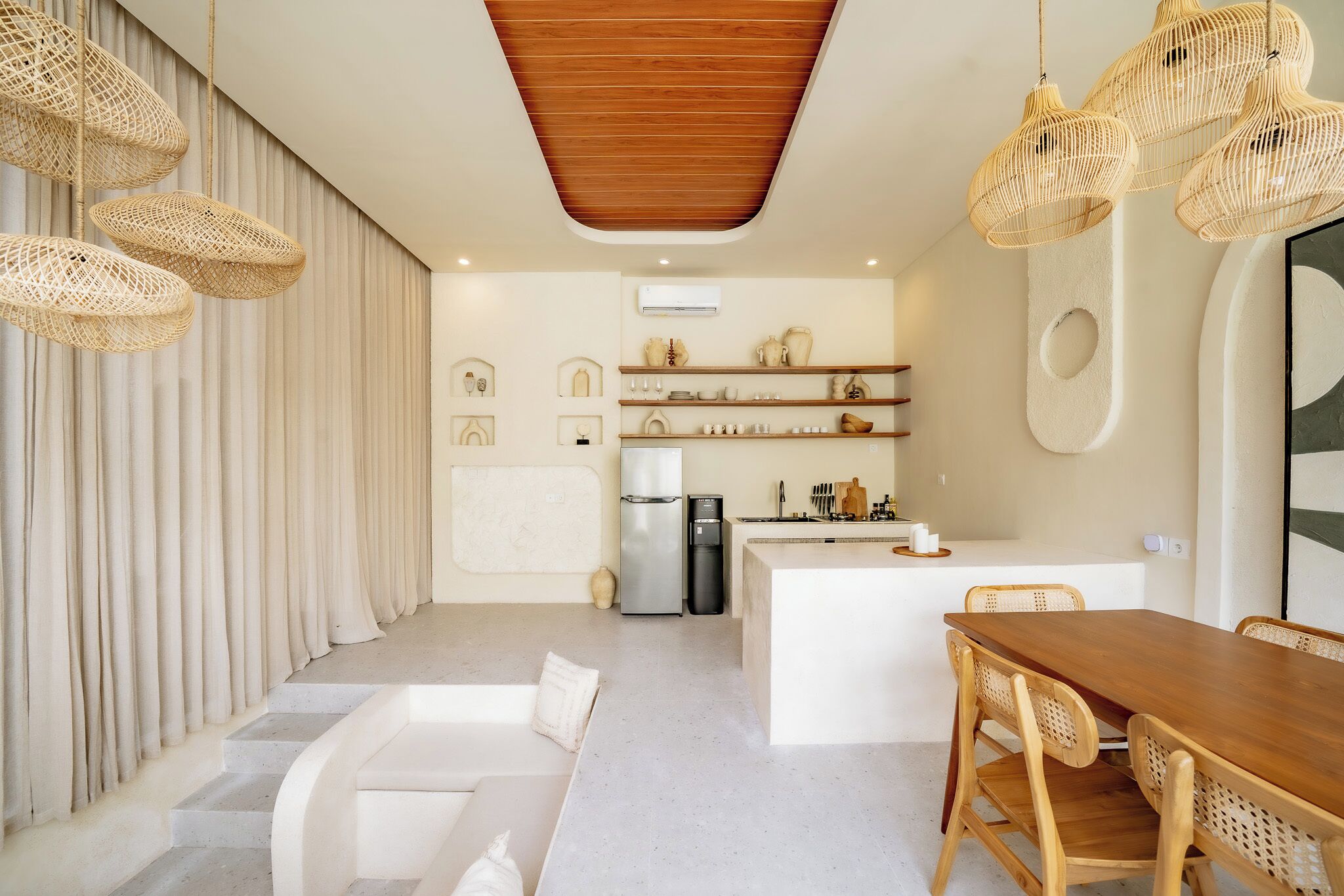 Villa - 3 sovrum - utsikt mot poolen | Vardagsrum