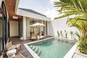 Vila, 3 kamar tidur, pemandangan kolam renang | Pemandangan dari kamar