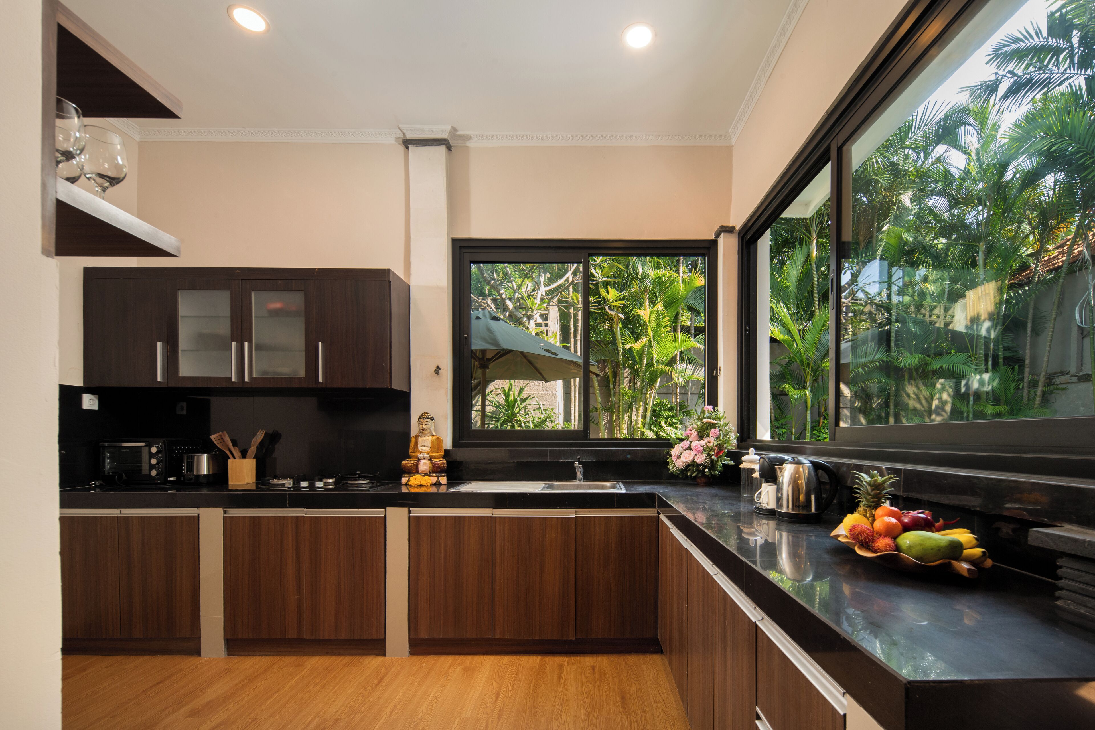 Vila Keluarga, 3 kamar tidur, kolam renang pribadi | Dapur pribadi | Lemari es kecil