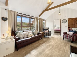 TV, fireplace - Westlands, Brendon Hill on Exmoor (Nr Watchet)