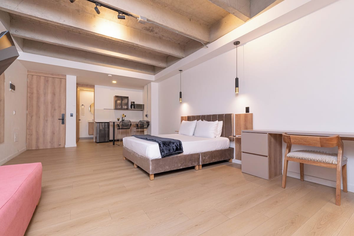 In-room safe, desk, laptop workspace, blackout drapes