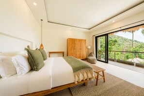 Bed sheets - Aman Amed Lima 3BR Villa w/ Panoramic Ocean Views (Purwakerti)