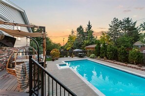 屋外プール、温水プール