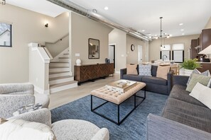 TV, offices - Brand New 4BR house w Patio and skyline views (Indianapolis)