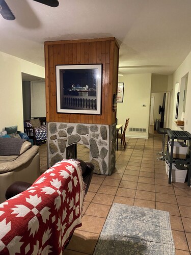 Cincinnati themed open floor plan private space
