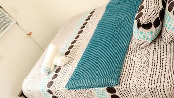 Individually decorated, individually furnished, desk, laptop workspace