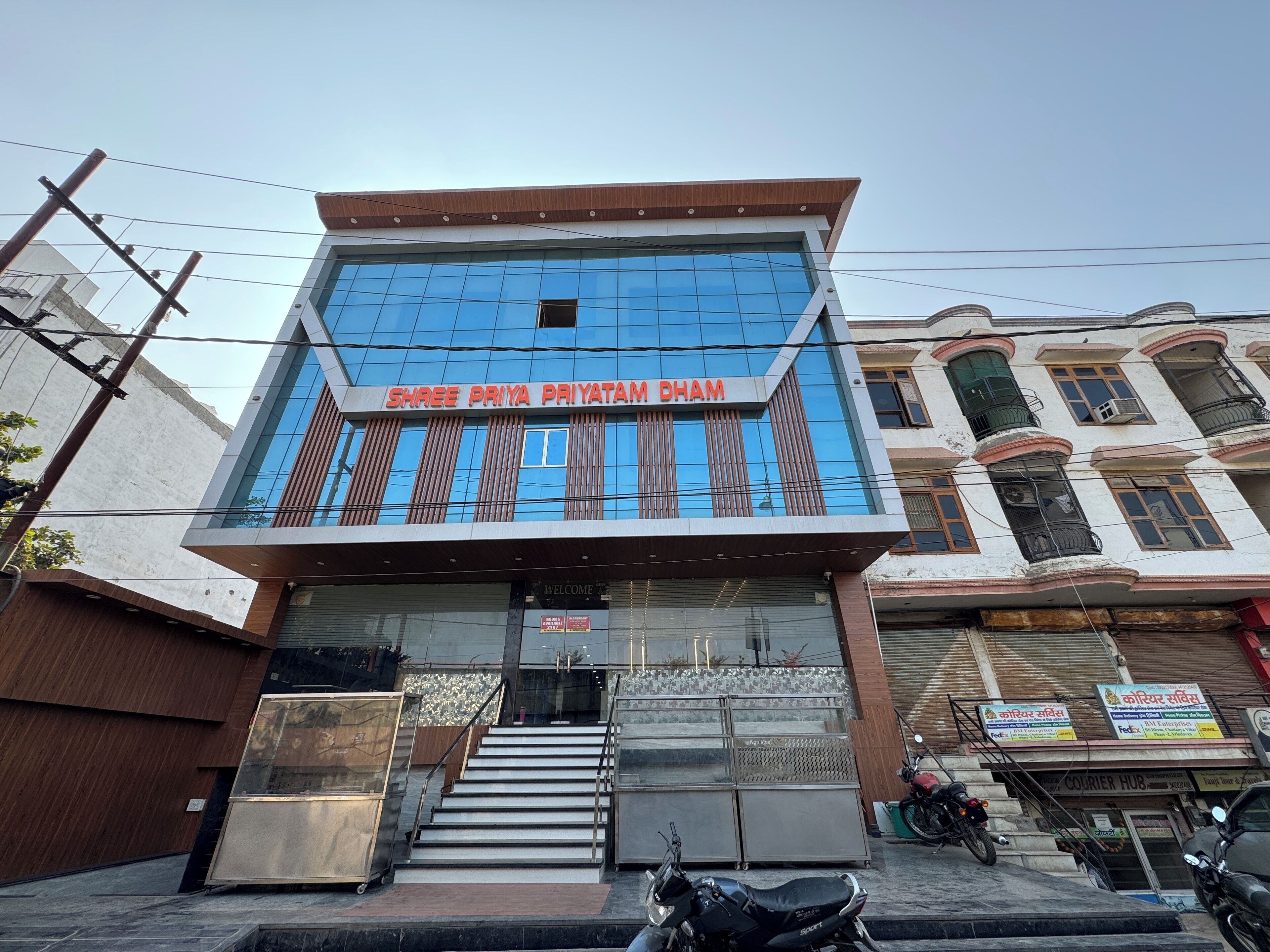 Overnatningsstedets facade