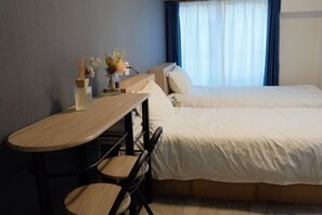 Standard Twin Room, 2 Twin Beds, Balcony, City View | Blackout drapes, free WiFi