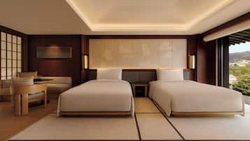 Junior Suite (Temple, Double) | Free minibar items, in-room safe, free cribs/infant beds, bed sheets