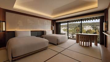Free minibar items, in-room safe, free cots/infant beds, bed sheets