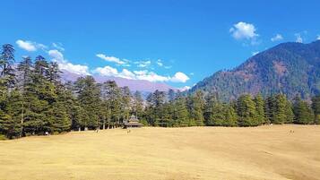 Vue sur la ville depuis lâhĂ©bergement