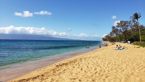Sun loungers, beach towels