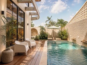 Villa (4 Bedrooms) | Exterior - Elegant 4BR Seminyak Villa, Enclosed Living, (Seminyak)