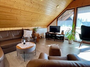 Fernseher, Kamin