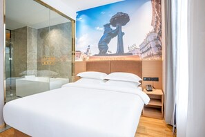 Comfort Double Room, Garden View | Desk, laptop workspace, blackout drapes, iron/ironing board - BCN Barna Hotel (Ta Khmau)