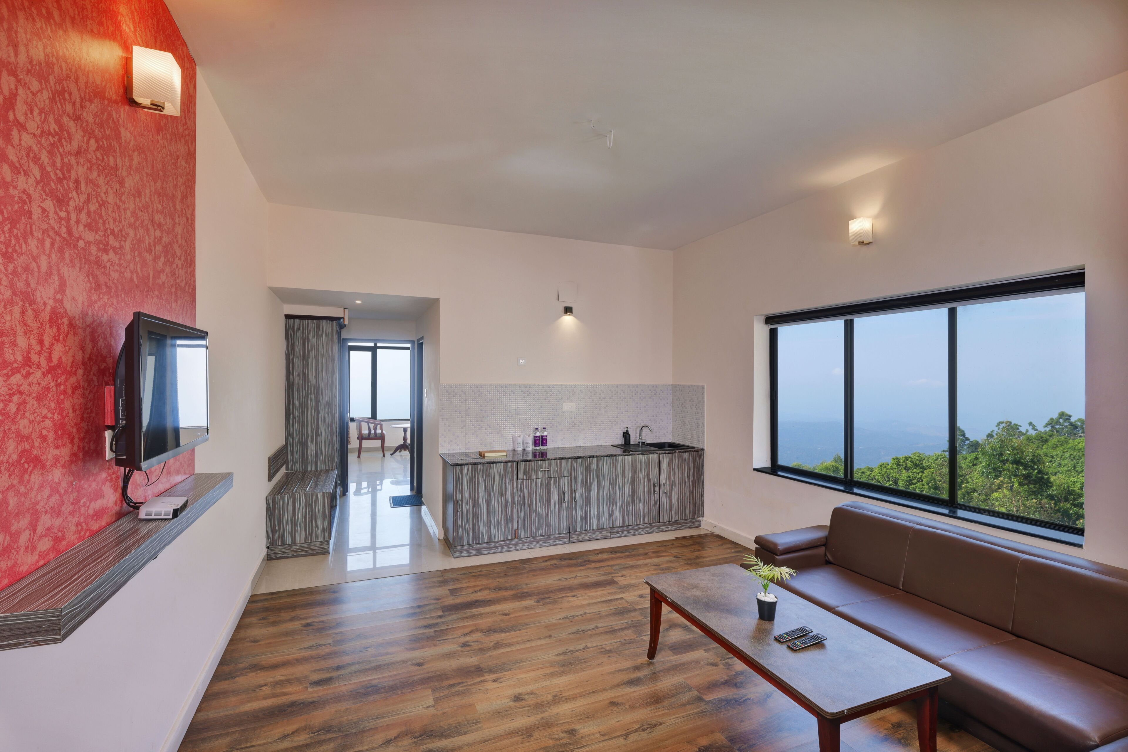 家庭套房, 山景 | 客厅 | 34-英寸LED 电视（配备卫星频道）