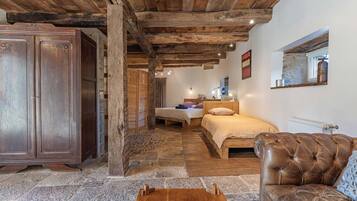 Chambre La Bergerie | MörklÀggningsgardiner och gratis wi-fi