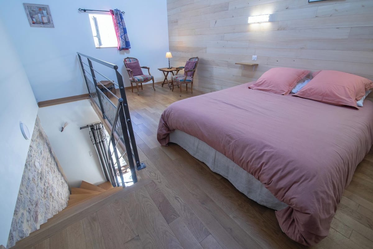 Chambre Le Pigeonnier | Verdunkelungsvorhänge, kostenloses WLAN