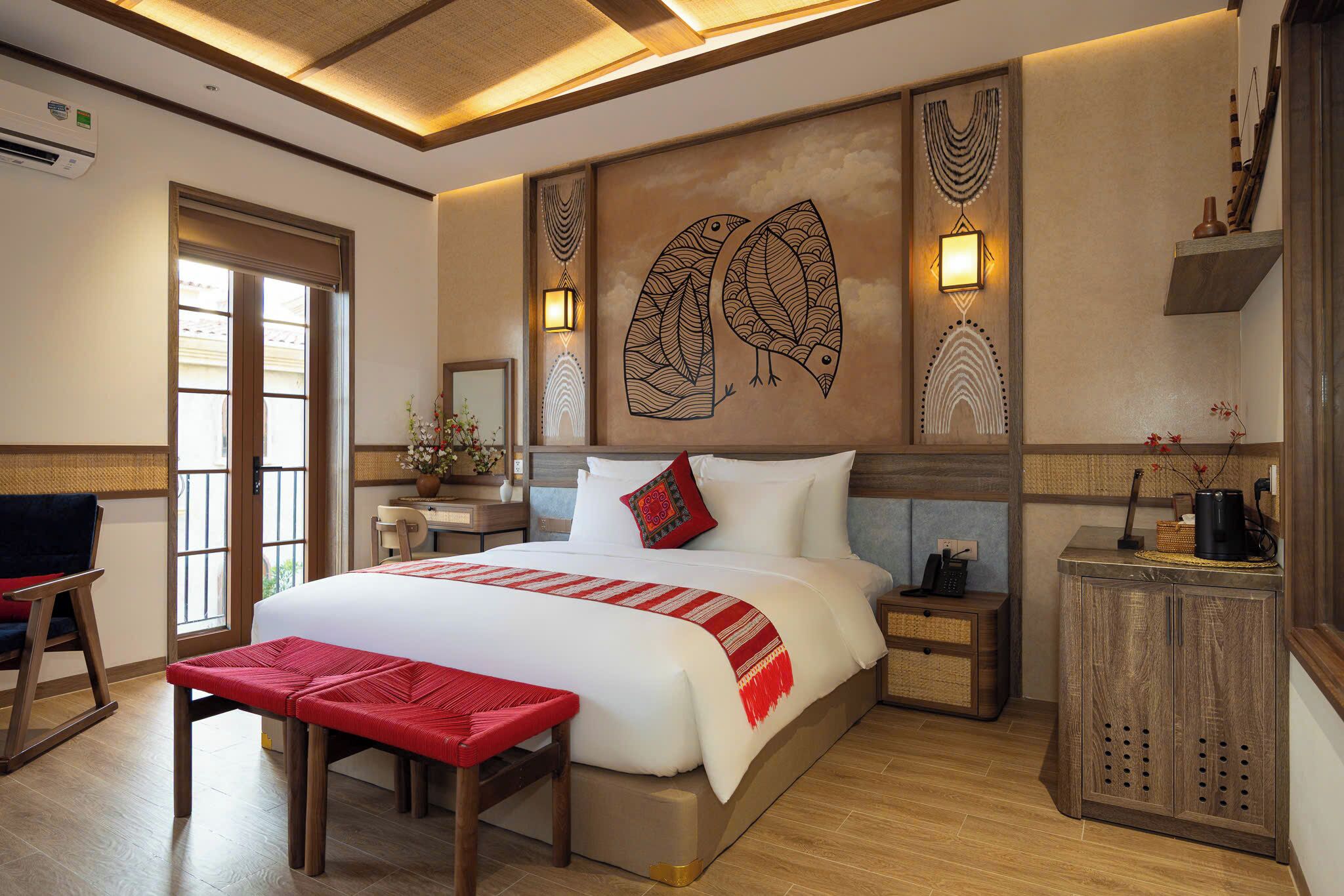 Habitación Deluxe doble, vistas a la playa | Escritorio y wifi gratis