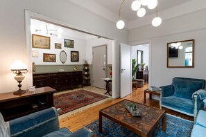 Apartment, 2 Bedrooms, Balcony | Living area | Smart TV - Julianna by halu (Thessaloniki)