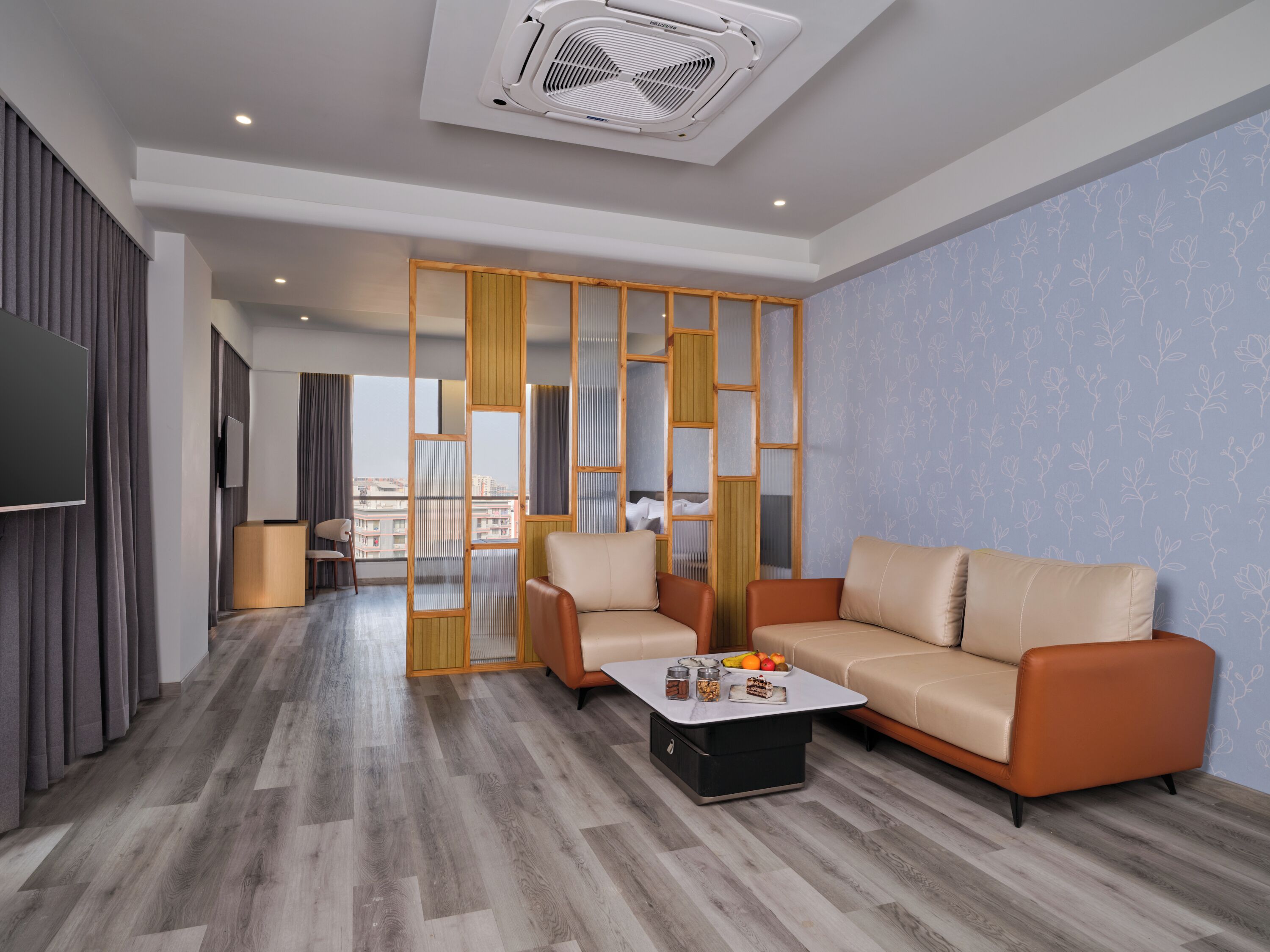 Presidential Suite | Living area | 60-inch Smart TV with cable channels