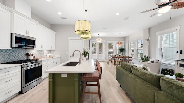 Fridge, microwave, oven, stovetop - Spring Break • Professionally Designed • Private Backyard Oasis • Heated Pool (Panama City Beach)