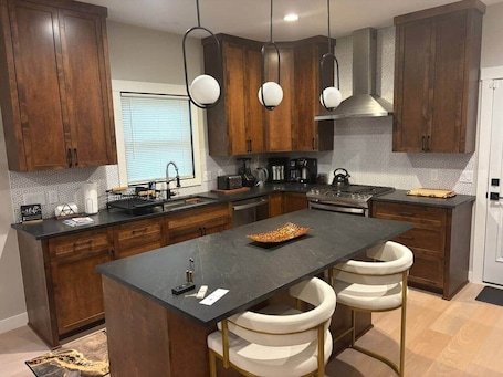 Private kitchen. Custom Luxury Rambler in Highland Hills, Rochester