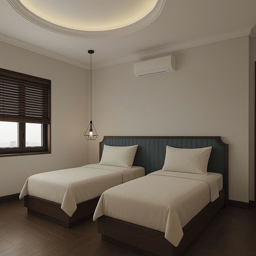 Deluxe Double or Twin Room, City View | Desk, iron/ironing board, free WiFi