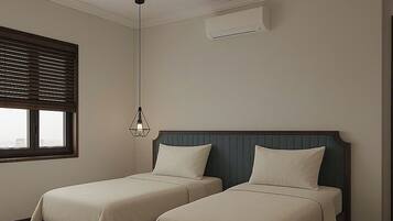 Escritorio, tabla de planchar con plancha y wifi gratis