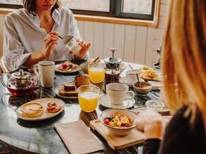 Daily buffet breakfast (EUR 18 per person)