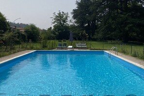 A heated pool