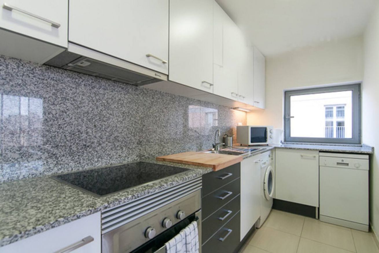 Fridge, microwave, dishwasher