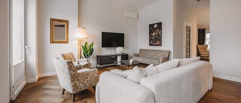 Loftsleilighet – superior | Oppholdsområde