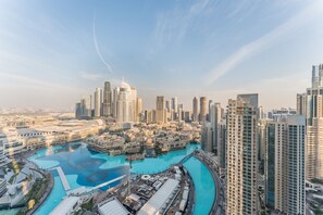 Pool - High-Floor Luxury 2BR with Full Burj Khalifa and Fountain Views (Dubai)