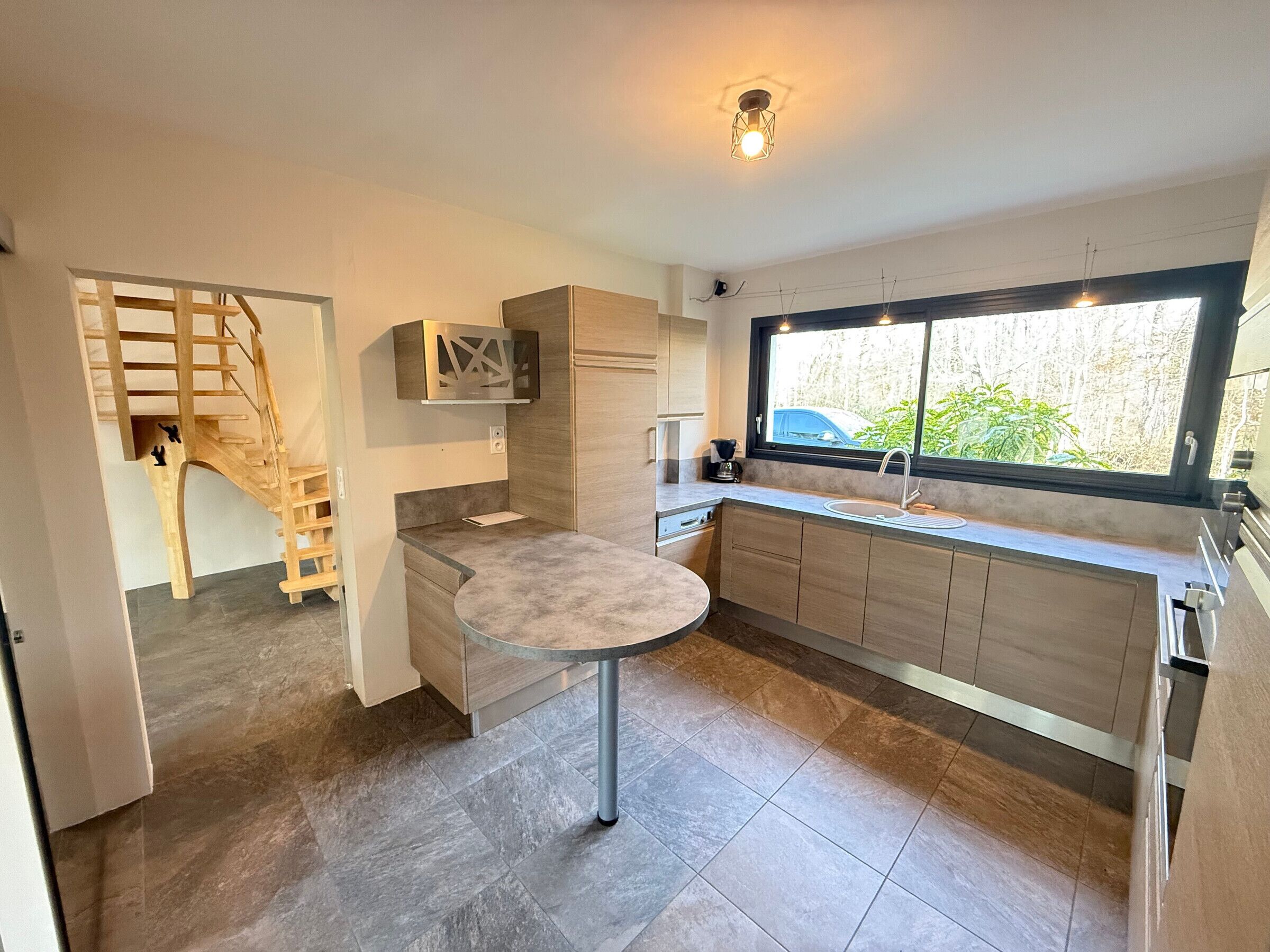 Fridge, microwave, dishwasher